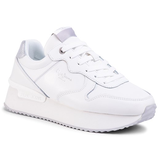 Sneakersy PEPE JEANS - Rusper Premium PLS30995 White 800 Pepe Jeans  39 eobuwie.pl