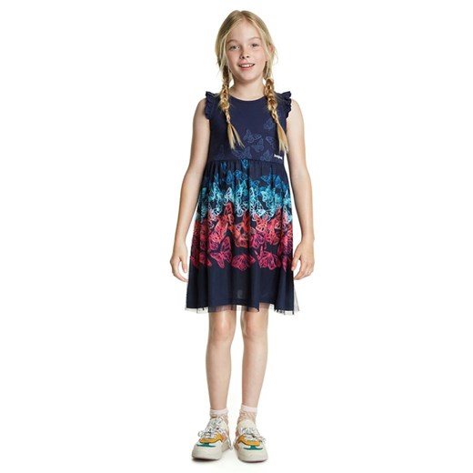 Sukienka dziewczęca Desigual w abstrakcyjne wzory 
