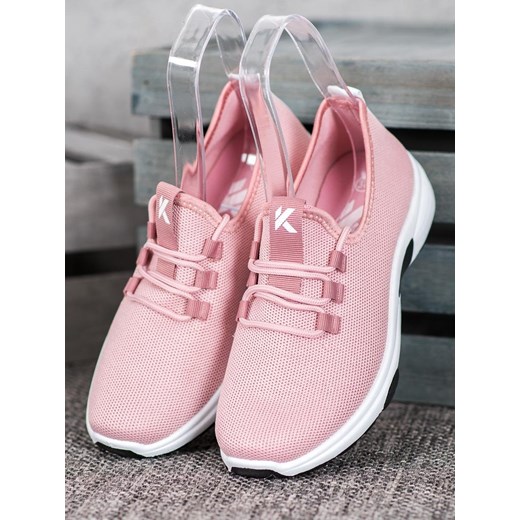 Różowe buty sportowe damskie Merg 