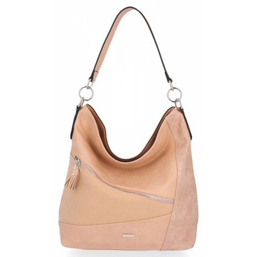 Shopper bag David Jones bez dodatków na ramię