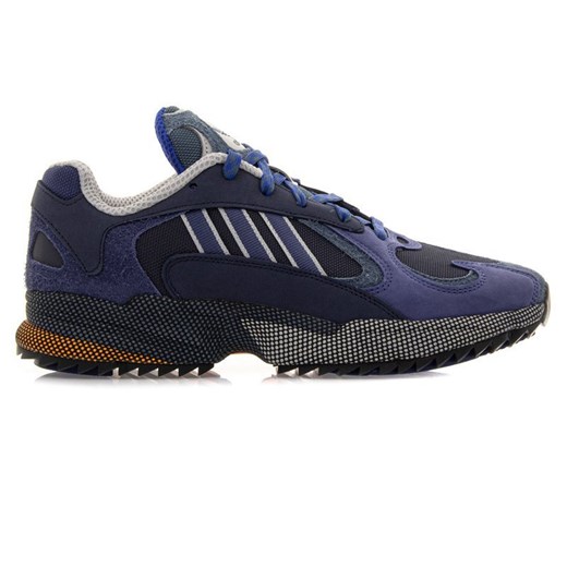 Buty sportowe męskie Adidas niebieskie z zamszu 