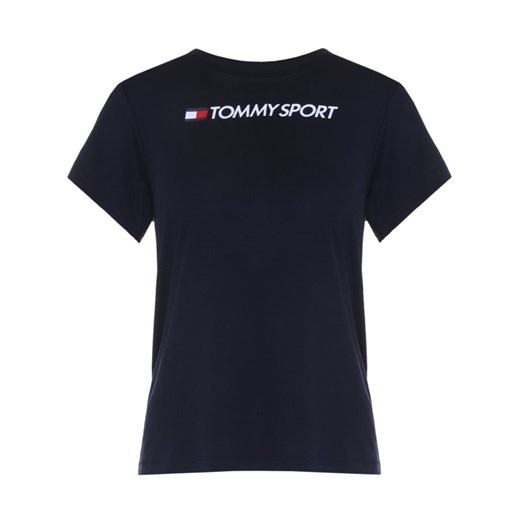 Bluzka damska Tommy Sport wiosenna z okrągłym dekoltem z krótkim rękawem 