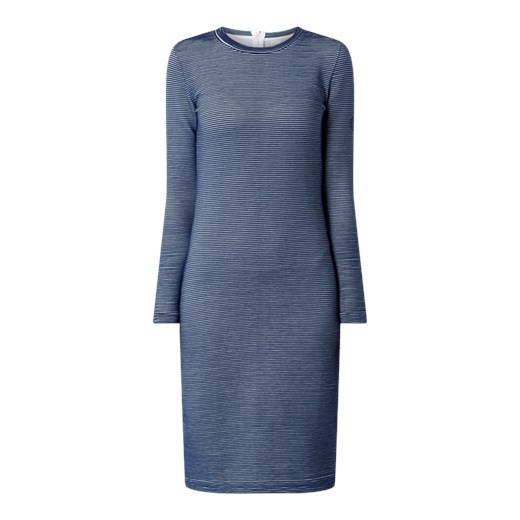 Sukienka z prążkowaną fakturą model ‘Damalin’  BOSS Hugo Boss XL Peek&Cloppenburg 
