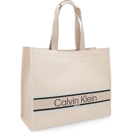 Shopper bag Calvin Klein na ramię bez dodatków elegancka 