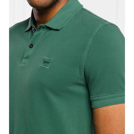 T-shirt męski BOSS Hugo zielony z krótkim rękawem 