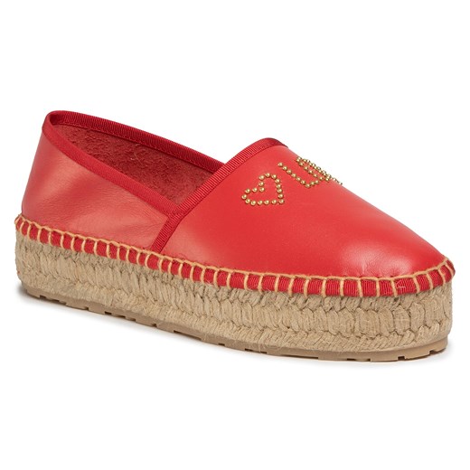 Espadryle damskie Love Moschino na lato tkaninowe 