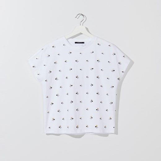 Mohito - Bawełniana koszulka Disney - Biały Mohito  XL 