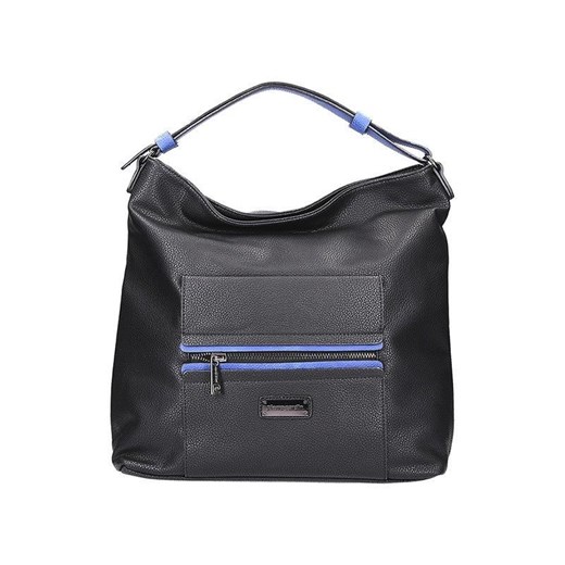 Shopper bag Pierre Cardin bez dodatków czarna duża 
