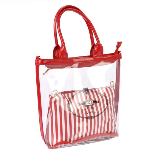 Shopper bag Pierre Cardin na ramię bez dodatków młodzieżowa 