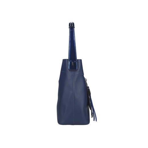 Shopper bag Pierre Cardin średnia na ramię z breloczkiem matowa 