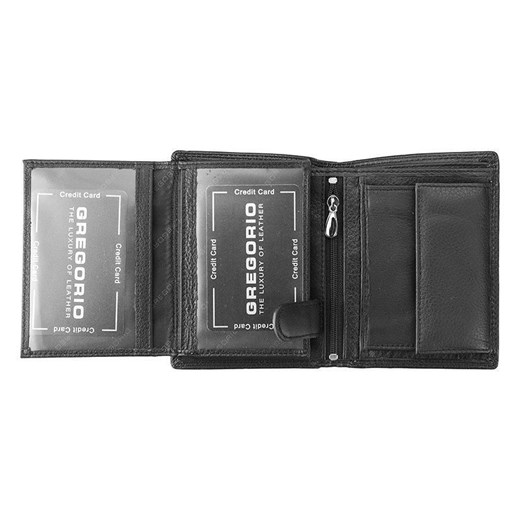 Stylowy skórzany portfel męsk iGregorio N992-VD czarny