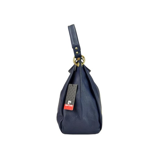 Shopper bag Pierre Cardin duża skórzana beżowa do ręki 