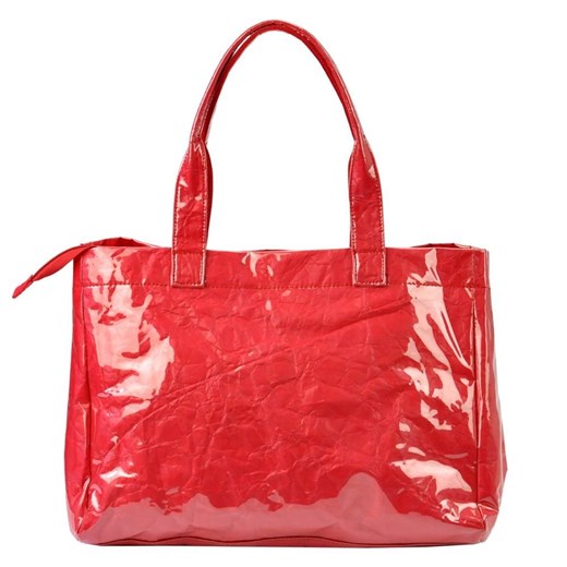 Pierre Cardin shopper bag bez dodatków na ramię lakierowana mieszcząca a8 