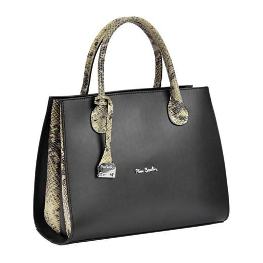 Shopper bag Pierre Cardin duża elegancka skórzana 