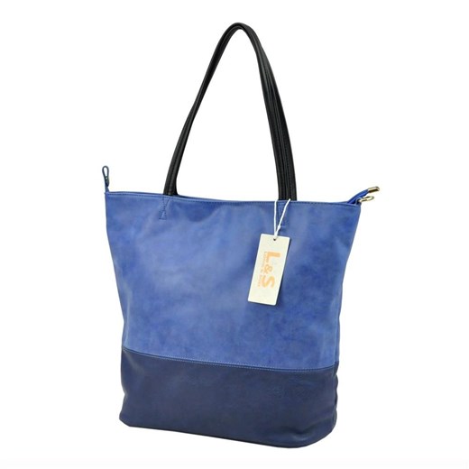 Shopper bag Long-son z breloczkiem matowa do ręki 