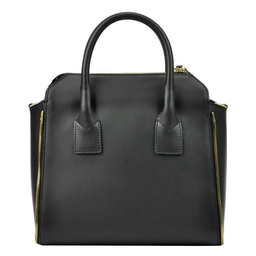 Shopper bag czarna Innue do ręki elegancka 