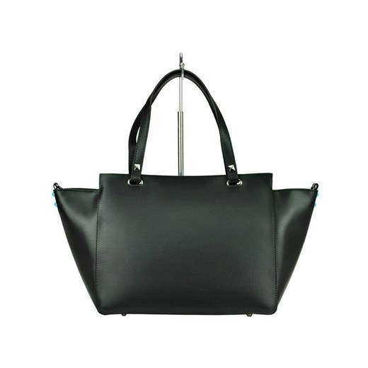 Shopper bag Sofia mieszcząca a5 skórzana beżowa elegancka 