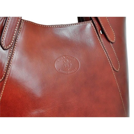 Shopper bag Florence duża ze skóry na ramię