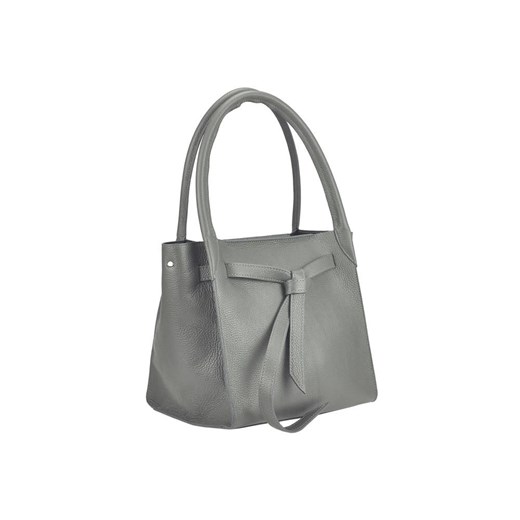 Shopper bag Patrizia Piu bez dodatków średniej wielkości ze skóry matowa na ramię 