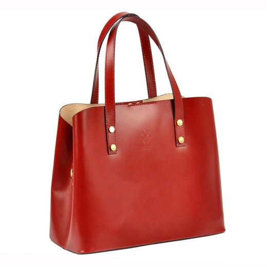 Shopper bag Florence duża skórzana elegancka do ręki bez dodatków 