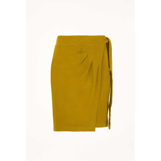 Spódnica Byinsomnia żółta bawełniana na wiosnę casual 