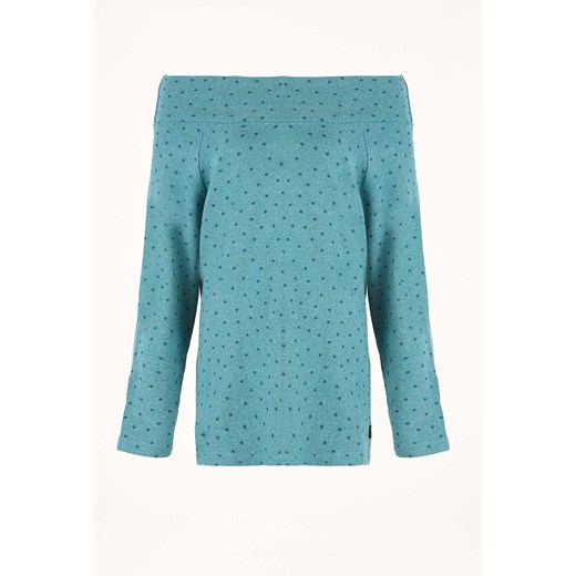 Byinsomnia sweter damski z dekoltem typu hiszpanka