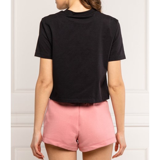 Bluzka damska Calvin Klein z krótkimi rękawami z okrągłym dekoltem 