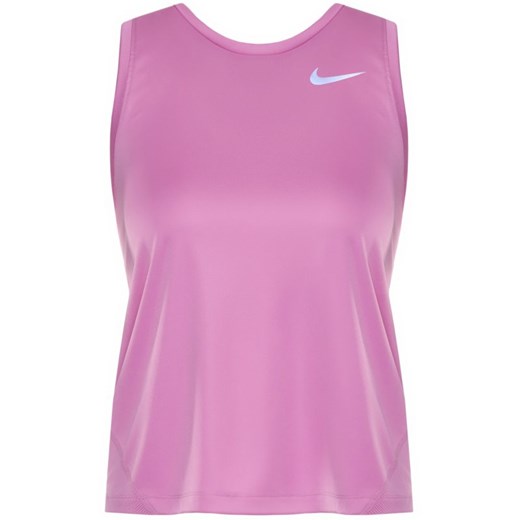 Bluzka damska Nike różowa w nadruki z okrągłym dekoltem bez rękawów 
