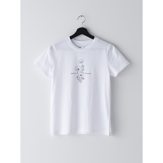 Cropp - Koszulka z napisem - Biały Cropp  XL 