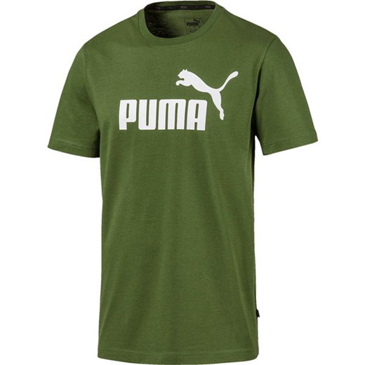 Zielona koszulka sportowa Puma bawełniana 