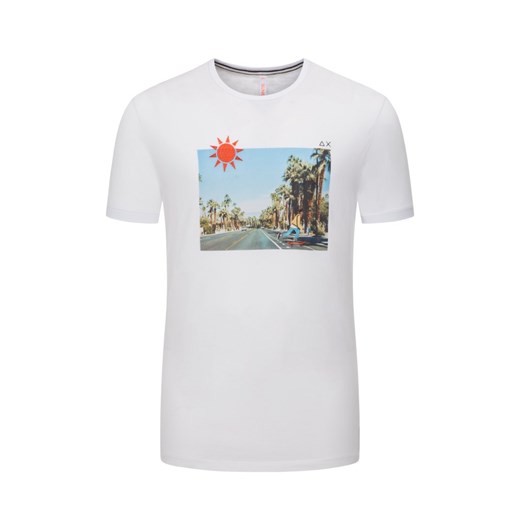 plussize:Sun 68, T-shirt z nadrukiem z przodu BiaŁy Sun68  4XL Hirmer DUŻE ROZMIARY
