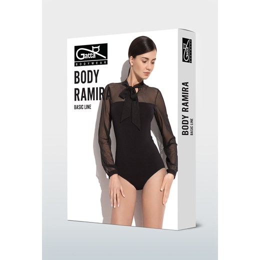 Body Z Wiązaniem Pod Szyją&Nbsp;I Siateczką Ramira, Black, L Gatta M Gatta