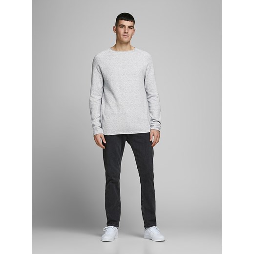 Sweter męski Jack & Jones szary casual 