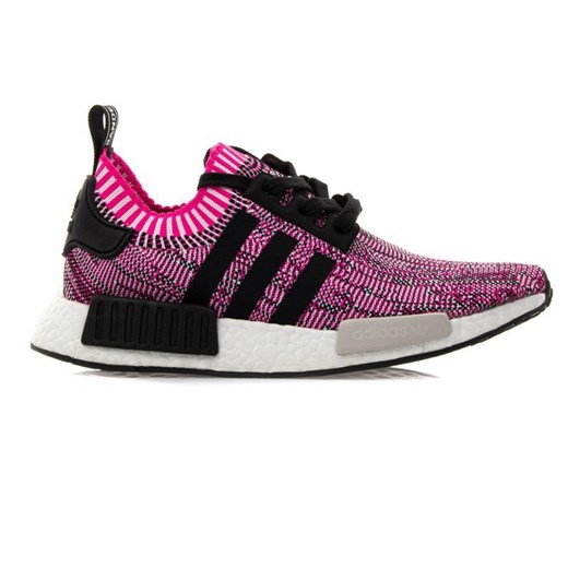 Buty sportowe damskie Adidas młodzieżowe nmd różowe w abstrakcyjne wzory 