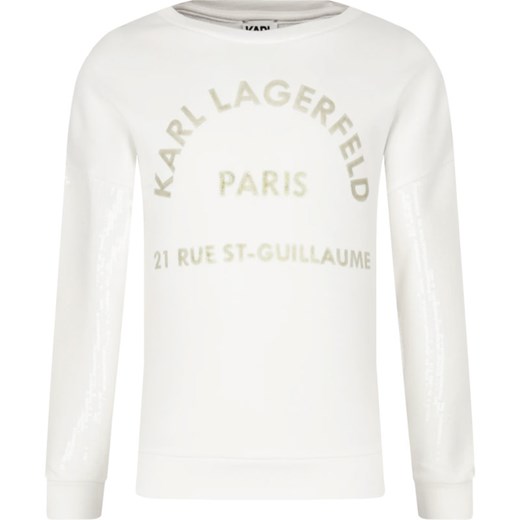 Bluzka dziewczęca biała Karl Lagerfeld 