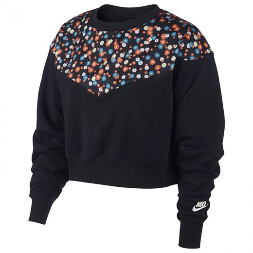 Bluza damska Nike krótka w kwiaty