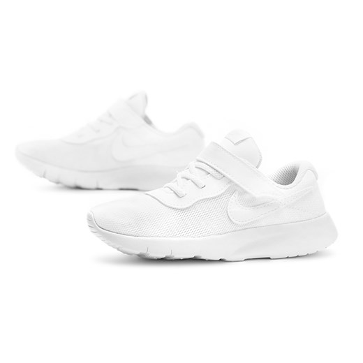Buciki niemowlęce Nike białe sznurowane bez wzorów 