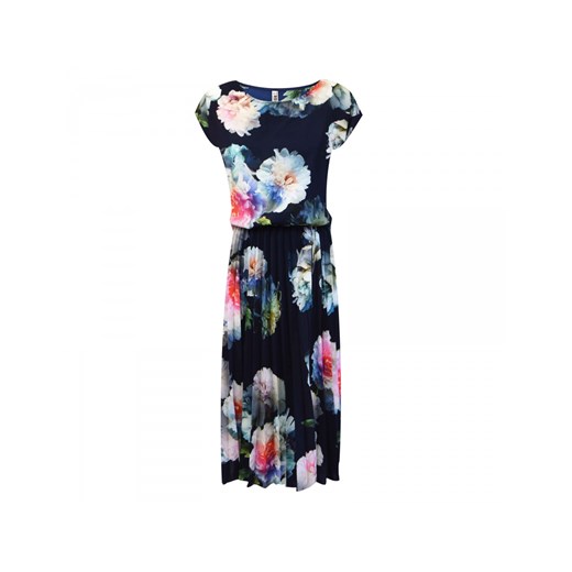 Sukienka na spacer z szyfonu maxi z krótkimi rękawami na wiosnę 