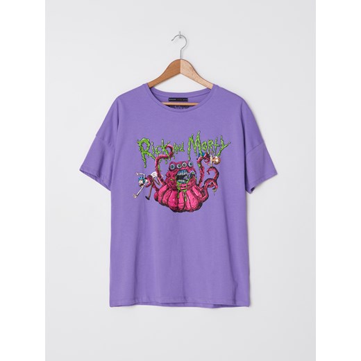 House - T-shirt z nadrukiem Rick and Morty - Fioletowy House  M/L 