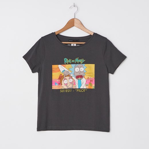 House - T-shirt z nadrukiem Rick and Morty - Szary House  XS 
