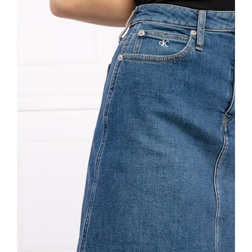 Niebieska spódnica Calvin Klein mini 