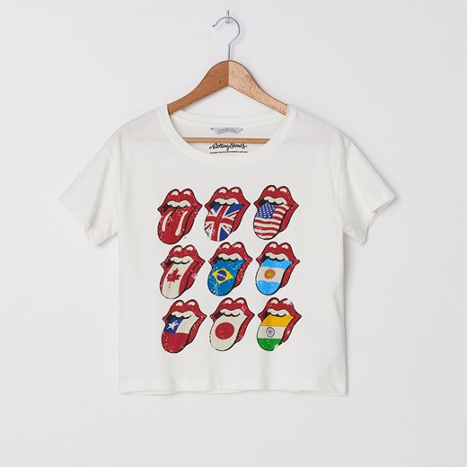 House - Koszulka z nadrukiem The Rolling Stones - Kremowy House  S 
