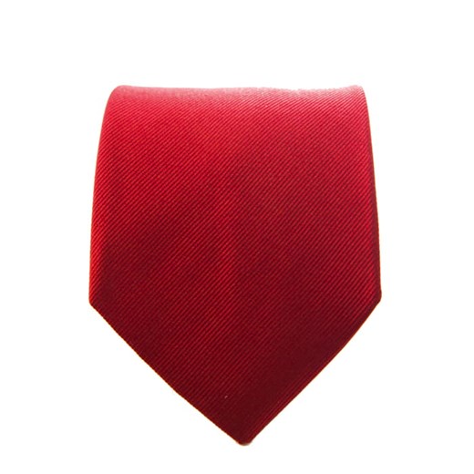 Krawat jedwabny czerwony gładki EM 98  Em Men`s Accessories  EM Men's Accessories