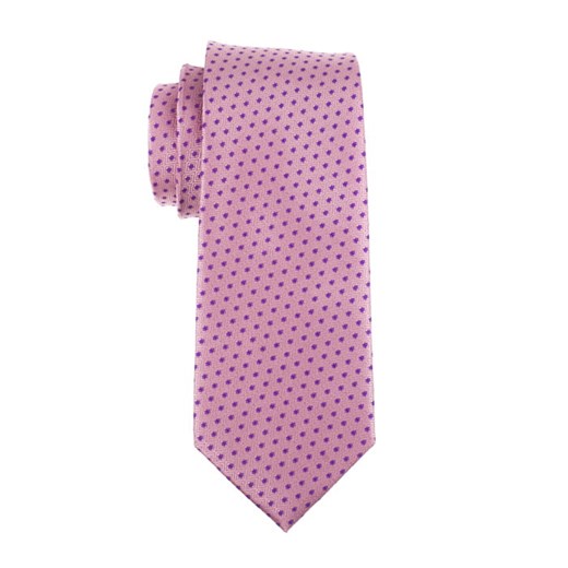 Krawat różowy Em Men`s Accessories w abstrakcyjne wzory 