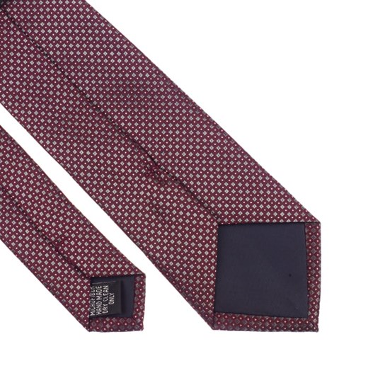 Krawat bordowy mikrowzór EM 81 Em Men`s Accessories   EM Men's Accessories