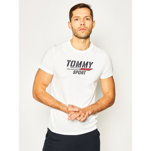 T-shirt męski Tommy Sport z krótkim rękawem w stylu młodzieżowym 