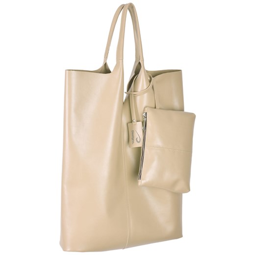Designs Fashion shopper bag bez dodatków skórzana na ramię 
