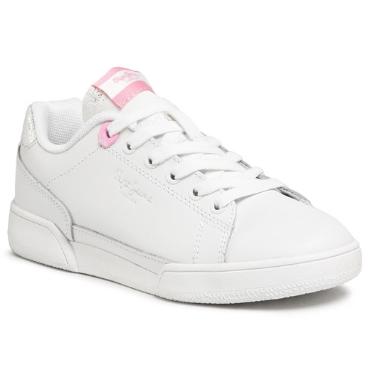 Sneakersy PEPE JEANS - Lambert Girl PGS30434  White 800   33 eobuwie.pl