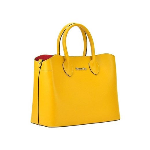 Shopper bag Patrizia Piu do ręki bez dodatków złota skórzana elegancka duża 