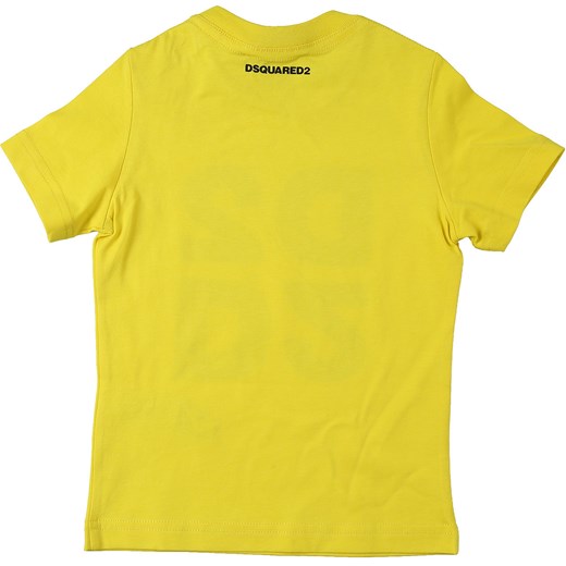 Dsquared Koszulka Niemowlęca dla Chłopców Na Wyprzedaży, żółty, Bawełna, 2019, 12 M 18M 2Y 3Y 9M  Dsquared2 9M wyprzedaż RAFFAELLO NETWORK 